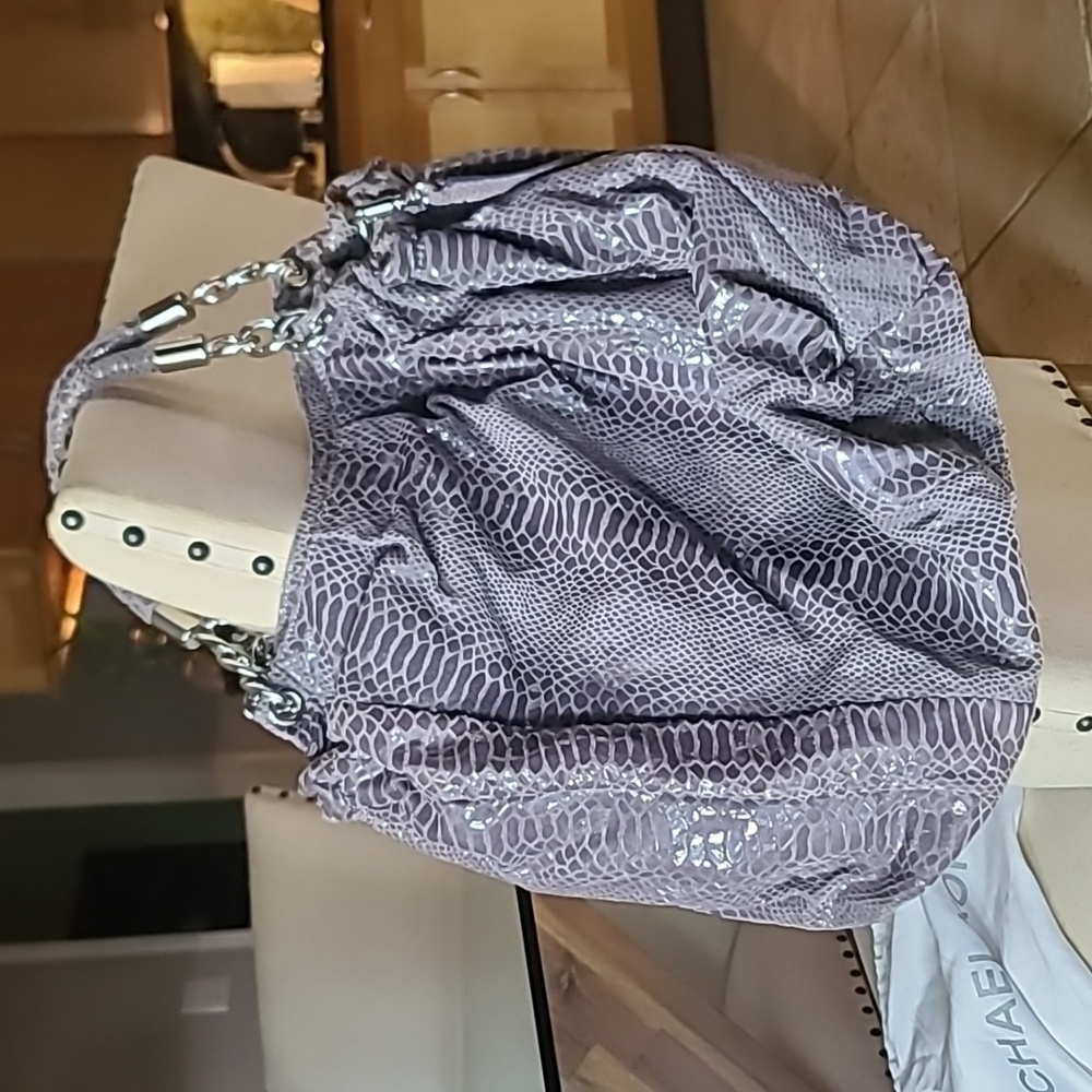 Michael Kors Gray Snake Print Women's Hobo Bag - Picture 9 of 14